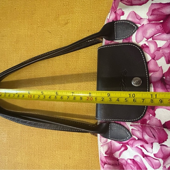 Longchamp Le Pliage Pink Floral Tote Bag - Picture 6 of 13